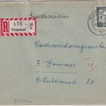 BRD - Riepen 1965 Poststelle I Einschreibebrief Wunstorf - Hannover