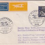 BRD - Wunstorf Flugtag 1963 SST Zuleitungspost Sonderflugpost Leipzig - Berlin