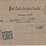 DR - Eilsen 1903 Frei d. Ablösung Nr. 8 Postzustellurkunde n. Bückeburg