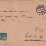 DR - Bückeburg 1915 Frei d. Ablösung Nr. 8 Dienstbrief n. Berlin