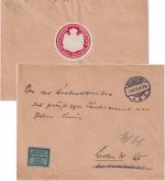DR - Bückeburg 1915 Frei d. Ablösung Nr. 8 Dienstbrief n. Berlin