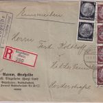 DR - Großelbe ü. Ringelheim Landpost-Ra2 Einschreibebrief n. Hildesheim 1935