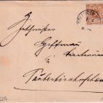 DR - Söllingen 1899 K1 Drucksache/Verlobungskarte n. Tauberbischofsheim