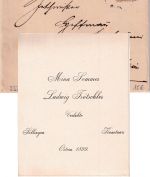 DR - Söllingen 1899 K1 Drucksache/Verlobungskarte n. Tauberbischofsheim