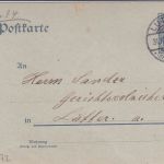 DR - 2 Pfg. Germania Ganzsache/Ortskarte Lutter (Barenberg) 1904