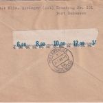 Bizone - 25 Pfg. Arbeiter/Band WOR Bogenecke u.a. Einschreibebrief Hahausen 1948