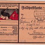 DR - Bad Harzburg 1918 patriotische Feldpostkarte n. Pewsum
