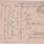 DR - (20) Bad Harzburg 15.1.45 Feldpostkarte (Kriegslazarett I/III) n. München