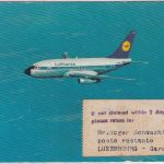 BRD - Goslar LH City-Jet Taufe SST Luftpostkarte n. NORWEGEN 1969