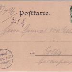 Niedersachsen - Goslar Hotel Restaurant Brusttuch Farblitho gelaufen 1896