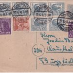 All.Bes/Währungsreform - Clausthal-Zellerfeld 22.6.48 10fach-Frankatur Ortskarte