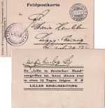 Bayern - Liller Kriegszeitung Briefstpl Feldpostkarte Fp.Stat.No.3 6. Armee 1915