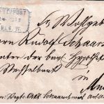 Bayern - K.B.Feldpost Exped IV 1. MRZ 1872 blauer Ra3 Feldpostbrief n. München