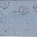 Sachsen/Frankreich - Chemnitz Bahnhof 1865 Portobrief n. Audincourt