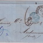 Sachsen/Frankreich - Chemnitz 1867 Portobrief n. Audincourt