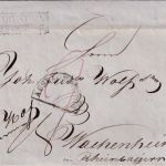 Sachsen/Bayern(Pfalz) - Dresden 1846 Ra2 Auslagenbrief ü. Hof n. Wachenheim