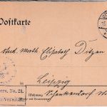 DR - Göttingen 1913 Frei lt. Avers No.21 (Universität) Karte n. Leipzig