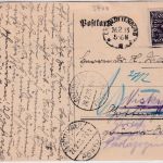 DR-Infla - Göttingen "Entlastet" + "Porto" Karte Charlottenburg 1923 Irrläufer