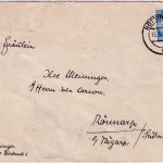 DR - 25 Pfg. Hindenburg Brief n. SCHWEDEN Göttingen 1938 Devisenzensur