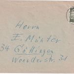 BRD - Göttingen Nachträglich entwertet Ortsbrief 1964 (!)