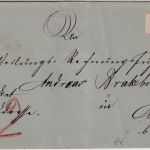 Hannover - Northeim 4/7 blauer K2 Paketbegleitbrief n. Oldershausen ca. 1855/60