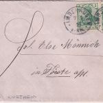 DR - Imbshausen 1913 kl. K1 2x5 Pfg. Germania Brief n. Förste - mit Inhalt