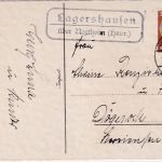DR - Lagershausen ü. Northeim Landpost-Ra2 Drucksache/Neujahrskarte n. Dögerode