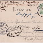 Bayern - Passau XXVI. Generalversammlung Alpenverein 5 Pfg. Privatganzsache 1899