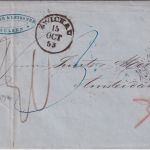 Sachsen/Holland - Zwickau 1853 K2 Portobrief Mülsen - Amsterdam - mit Inhalt