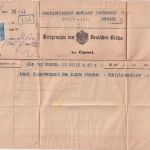 DR - Kassel 1912 Telgramm (Hochzeit) aus Elm Bz. Kassel