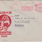 DR - Kassel 1931 25 Pfg. AFS "NURKA" illustr. Firmenbrief n. FRANKREICH
