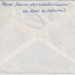 BRD - Wilhelmshausen ü. Kassel 7 Poststelle I Einschreibebrief n. Kronach 1963