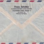 BRD - (16) Haldorf ü. Kassel 7 Luftpostbrief n. SÜDAFRIKA 1956