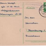 BRD - (16) Pst(II) Melgershausen ü. Melsungen Landpost-Ra2 Ganzsache 1957