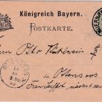 Bayern - Nürnberg XII. Gen.Vers. evangel. Bund 5 Pfg Privatganzsache 1899