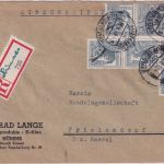 All.Bes. - Hümme ü. Hofgeismar Poststelle I Einschreibebrief n. Frielendorf 1948