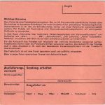 BRD - 2x2 DM+30 Pfg. Heinemann Paketkarte Poststelle I 3521 Hombressen 1973