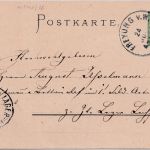 Bayern - Passau 8. Bayer. Sängerfest 5 Pfg Privatganzsache 1898