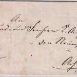 Baden - Achern Postablage Kappelrodeck Dienstbrief n. Achern 1865
