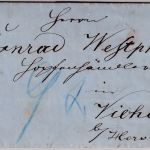 Sachsen (Österreich)/Bayern - Elster 1861 K2 Portobrief Krugsreuth - Viehberg