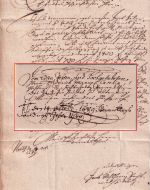Sachsen - Nobitz 1689 Schnökelbrief n. Altenburg - mit Inhalt