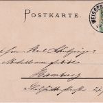 Bayern - Weissenburg a/S. 14. Mittelfr. Bundesschießen 5 Pfg. Privat-GA 1899