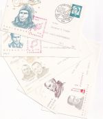 Berlin - Hermann Oberth Gesellschaft 5 Bausteinkarten Privatganzsachen 1962
