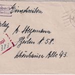 All.Bes. - (16) Achenbach ü. Biedenkopf Einschreibebrief n. Berlin 1947