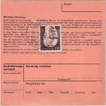 BRD - Gladenbach Land (Allna) Paketkarte n. Medenbach 1975