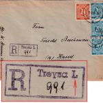 All.Bes. - Treysa Land (Rommershausen) Einschreibebrief n. Kassel 1947