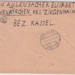 All.Bes. - Neukirchen ü. Treysa Poststelle I Gebühr bezahlt R-Brief 1946