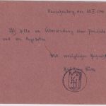 All.Bes. - Rauschenberg ü. Kirchhain (Bz. Kassel) Gebühr bezahlt L1 Karte 1946
