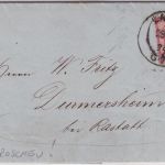DR - 1 Gr. gr. Brustschild Brief K1 Lahr (Kreuzer !!) - Durmersheim 1874
