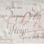 Schweiz/Österreich - Genf 1813 Grenzfrankobrief (Innsbruck) n. Steyr - m. Inhalt